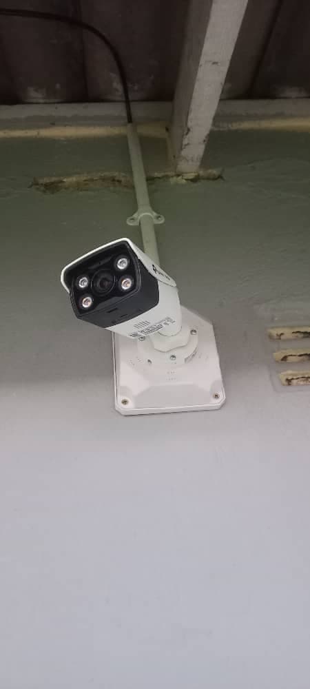 Wall-mounted CCTV camera with IR night vision